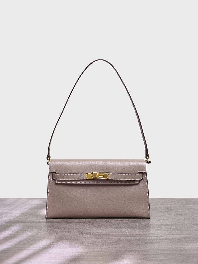 Women's Goat Pattern Retro Commuter Kelly Strap Detachable One Underarm Crossbody Bags
