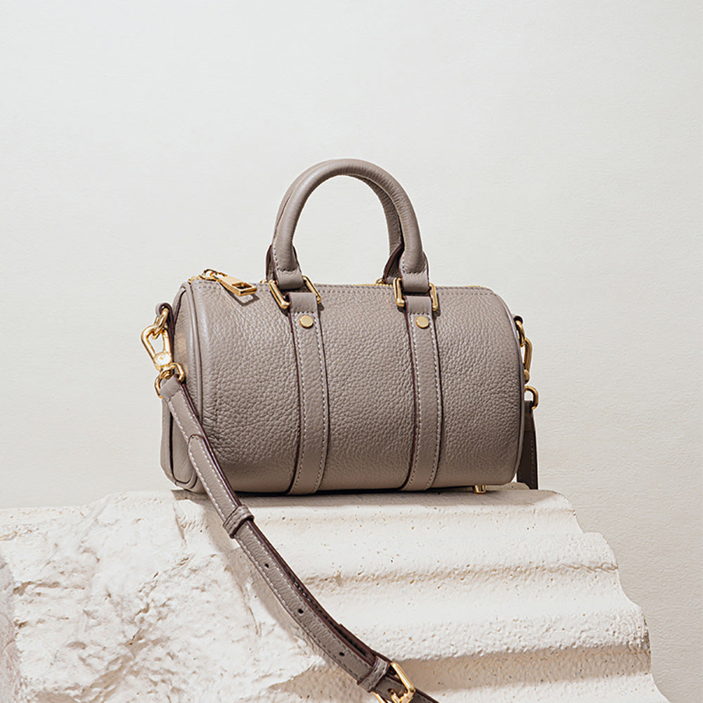 First Layer Cowhide Retro Style High Handbags
