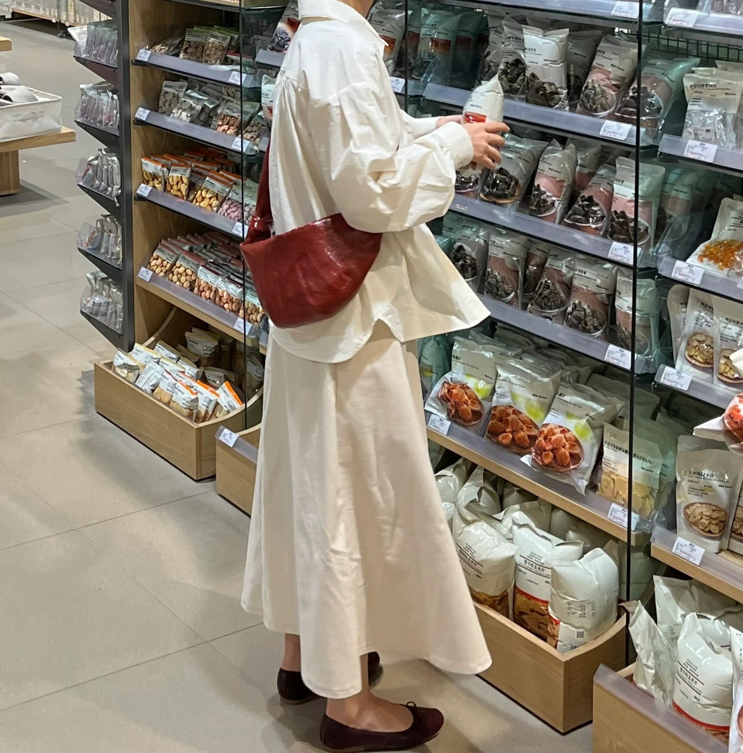 Linen Coated Croissant Niche Ode Advanced Texture Crossbody Bags