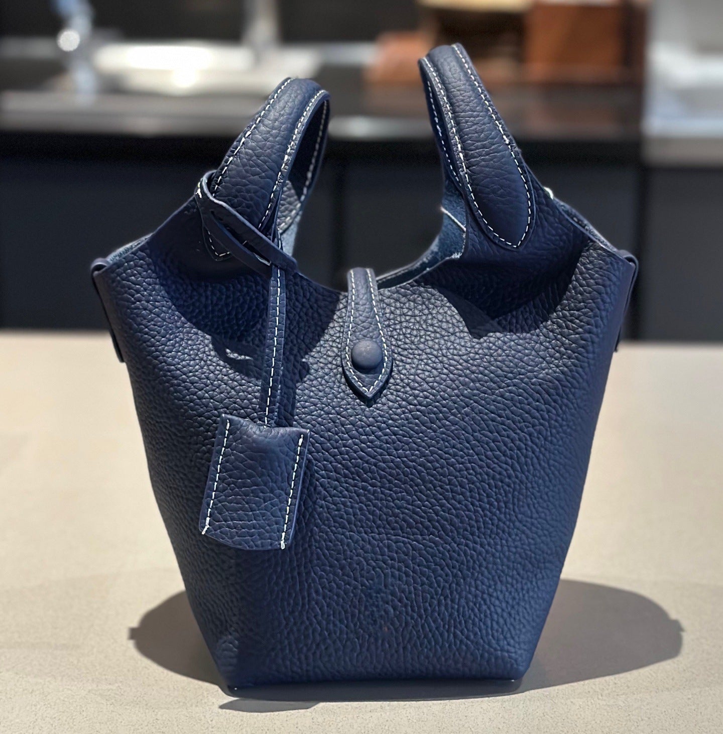 Women's Money Style Large Capacity First Layer Bucket Bags