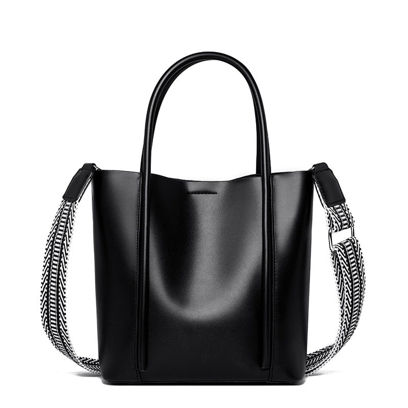 Women's Genuine Leather Temperament Commute Korean Style Large Capacity Top Crossbody Bags