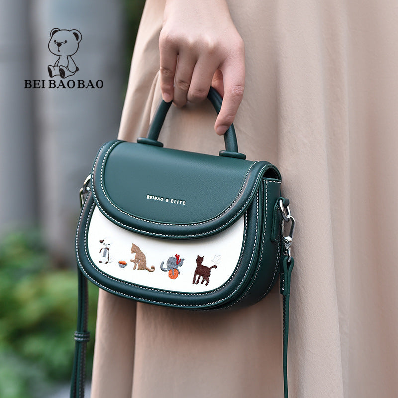 Women's Source Niche Design Fashion Saddle Crossbody Bags