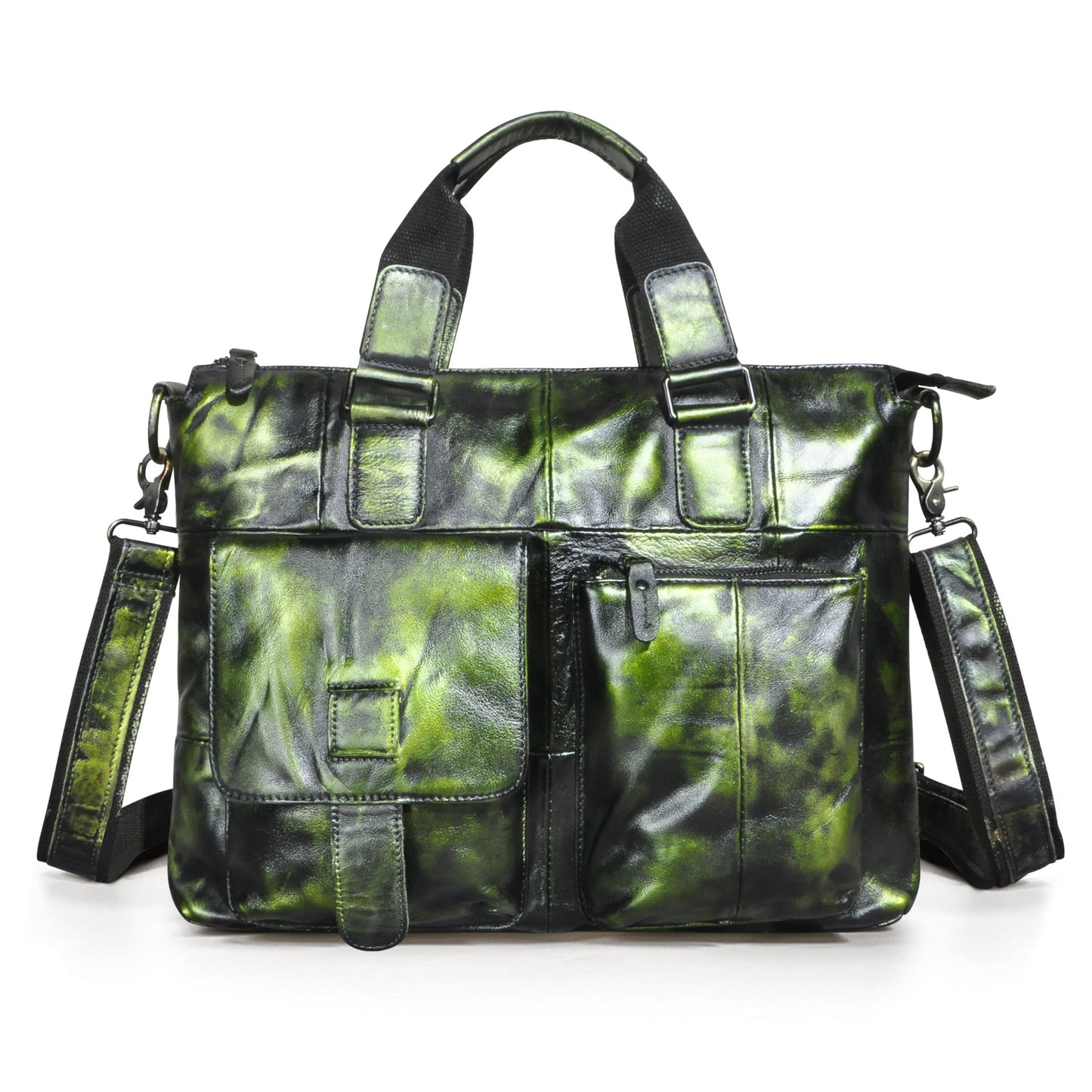 Men's First Layer Crazy Horse Leather Cowhide Bags