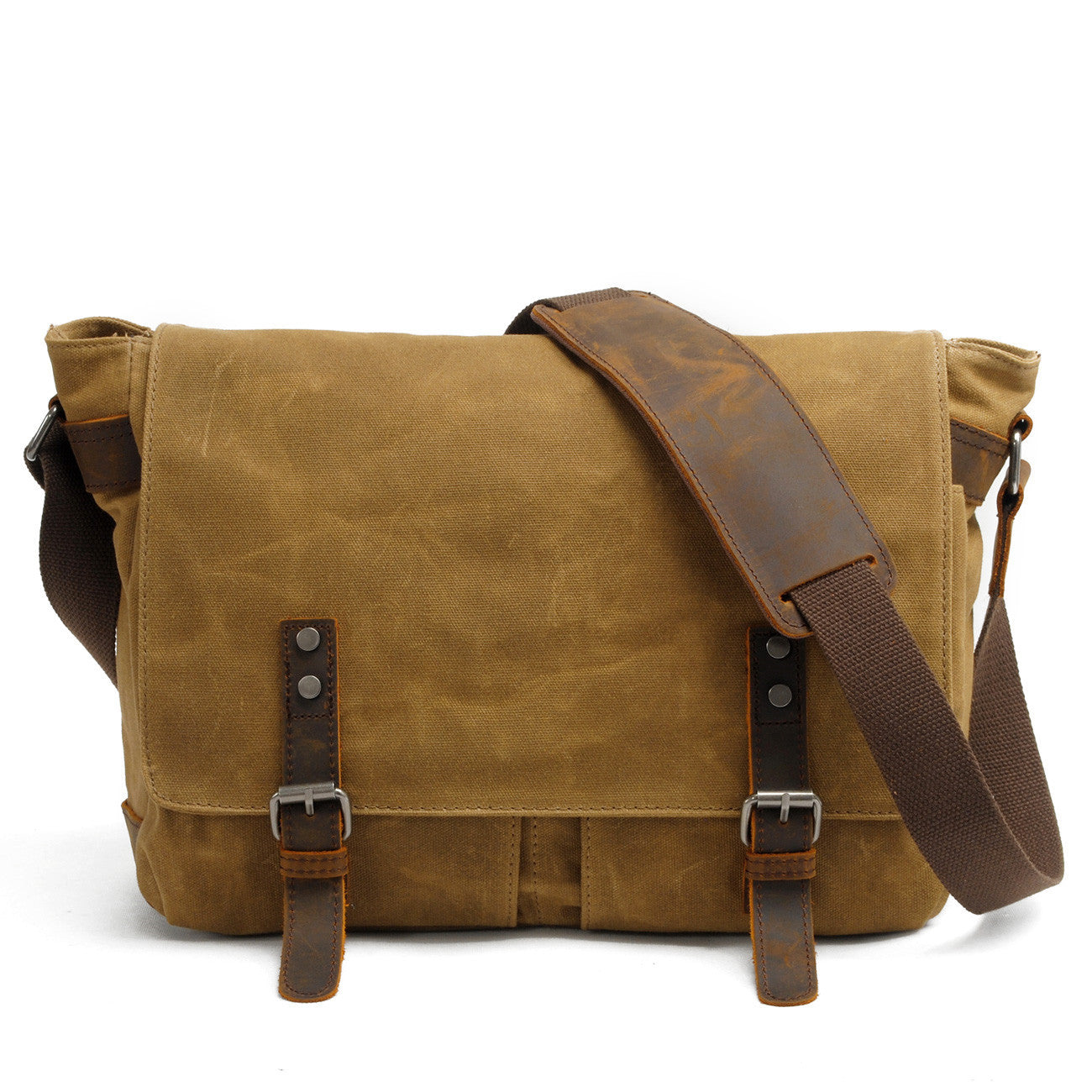 Men's Waterproof Oil Wax Canvas Graphy Vintage Men's Messenger Bags