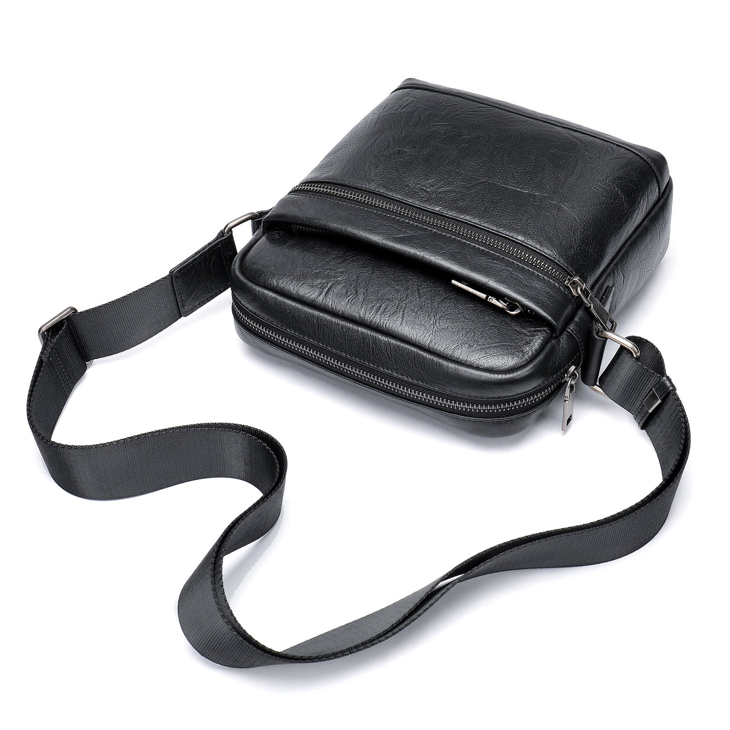 Men's Soft Leather Business Commute First Layer Men's Shoulder Bags