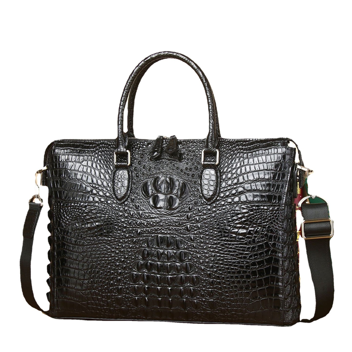 Men's Crocodile Pattern Business Large Capacity Computer Men's Briefcases