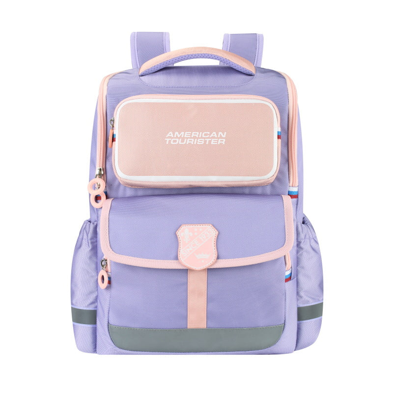 American Boys Grade Burden Reduction Spine Protection Ultra Light Elementary School Students' Schoolbags