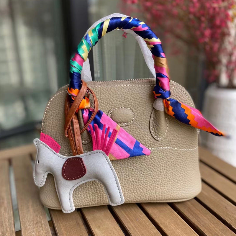 Classic Genuine Leather Bowling Fashion Shell Bags