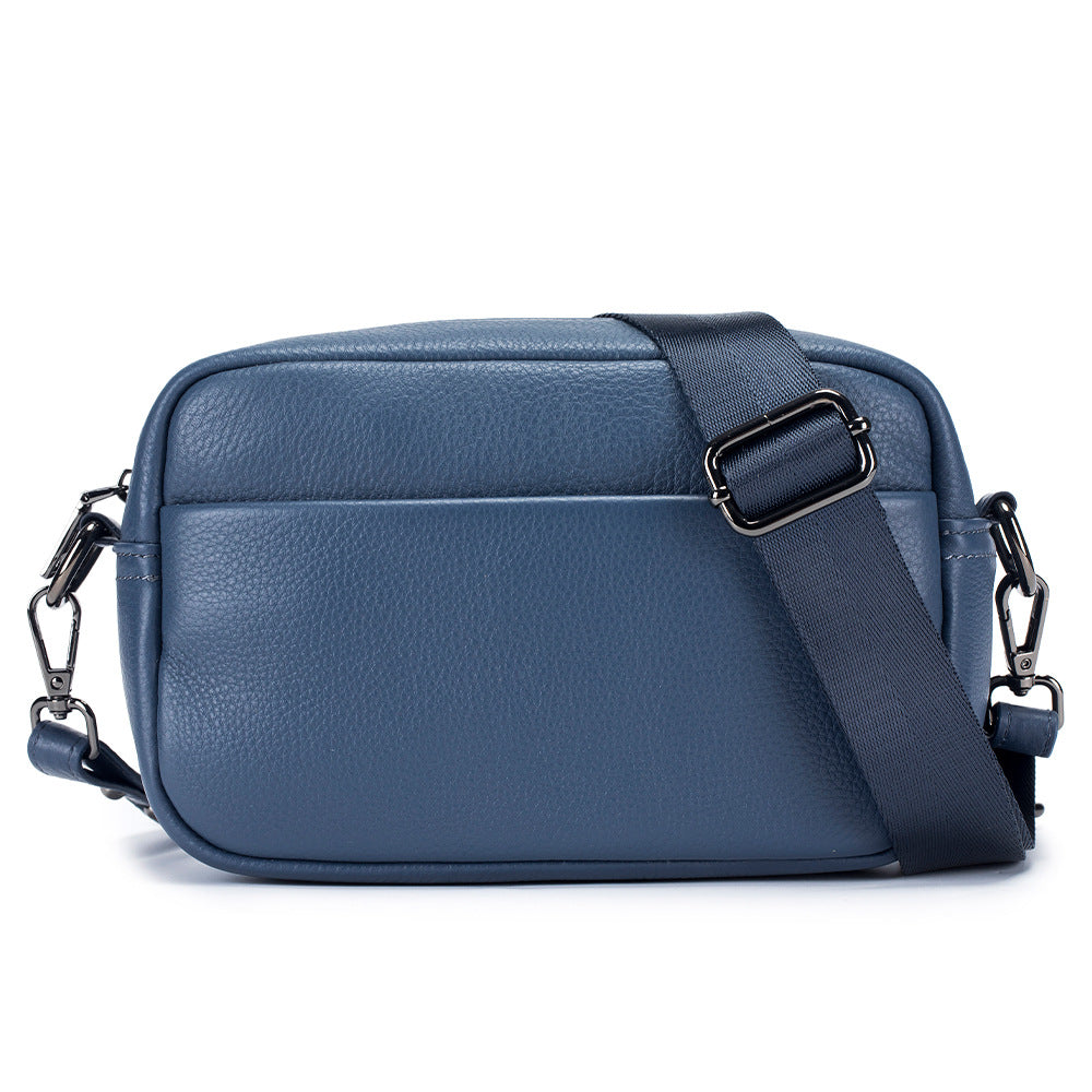 Women's Genuine Leather Trade Solid Color High-grade Small Square Bags