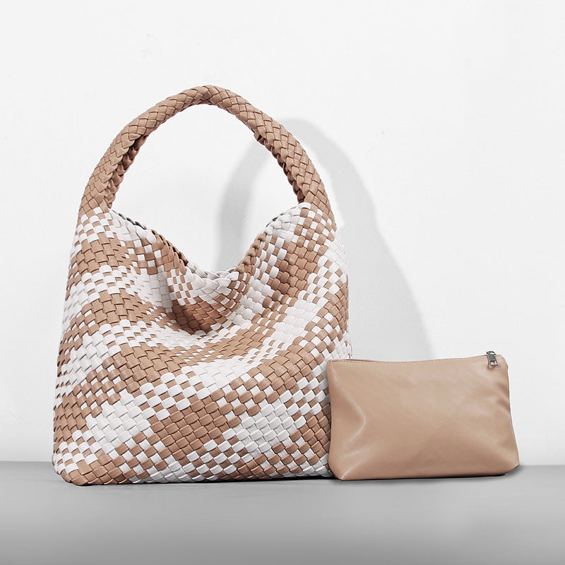 Women's Fashion Woven Hand Large Capacity Combination Shoulder Bags