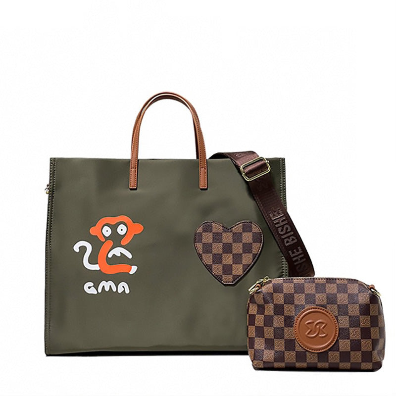 Women's Cloth Hand Shopping Fashion On One Tote Bags