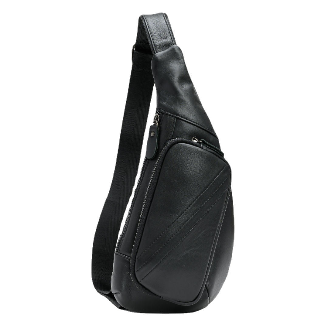 Men's Innovative Genuine Leather Cowhide Trendy Men's Messenger Bags