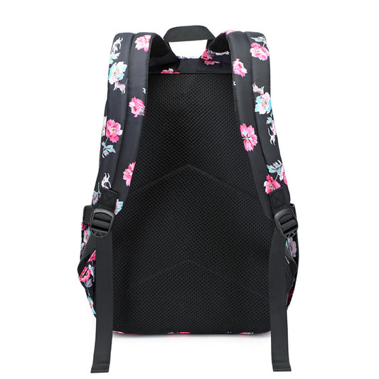 Wind Female High Two-piece Leisure Printing Backpacks