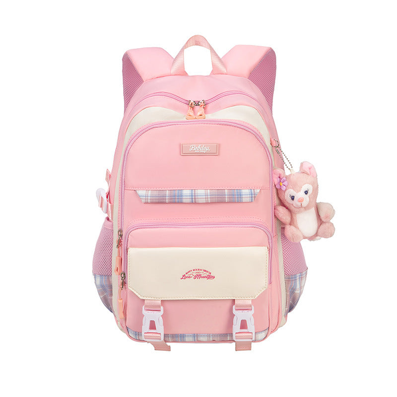 Straight Hair Female Grade Junior High Elementary School Students' Schoolbags