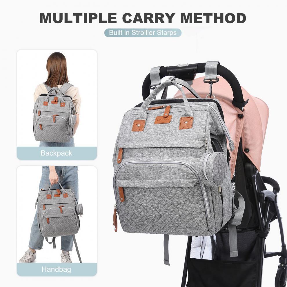 Folding Crib Multifunctional Hanger Stroller Large Bags