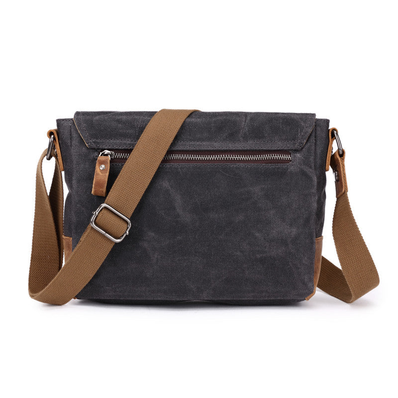 Men's Retro Waterproof Canvas Green 2 Men's Messenger Bags