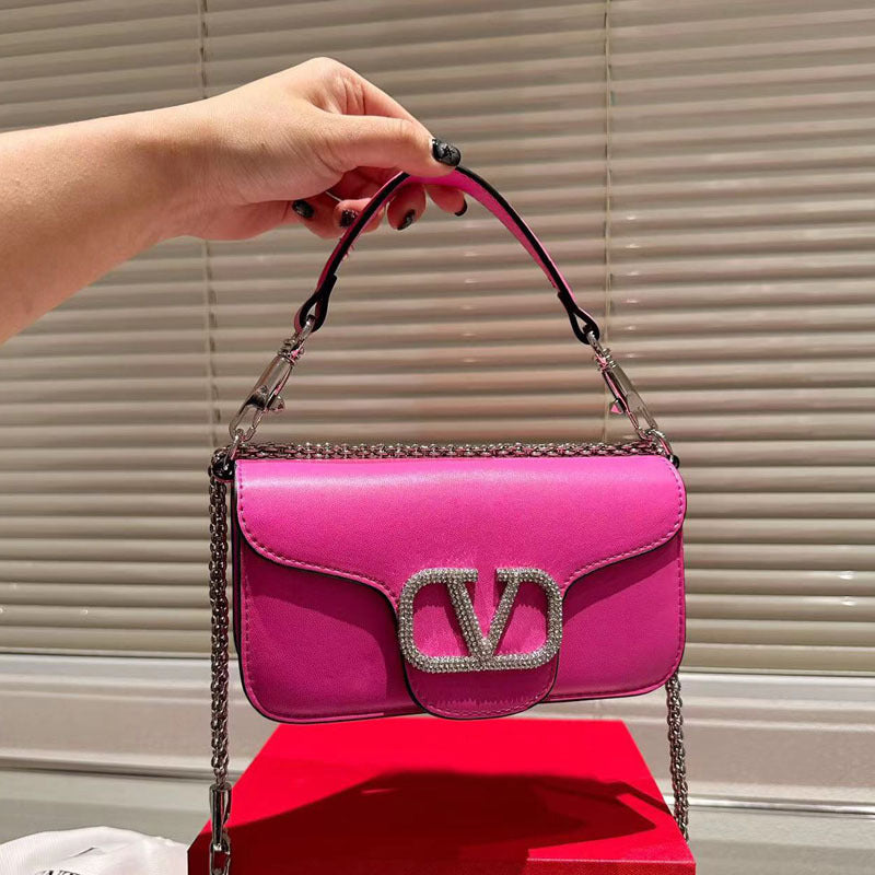Women's Chain Flap Drill Trendy Fashion Street Bags