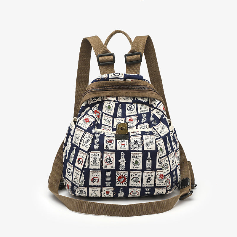 Unique Graceful Fashionable Cotton Linen Leisure Backpacks