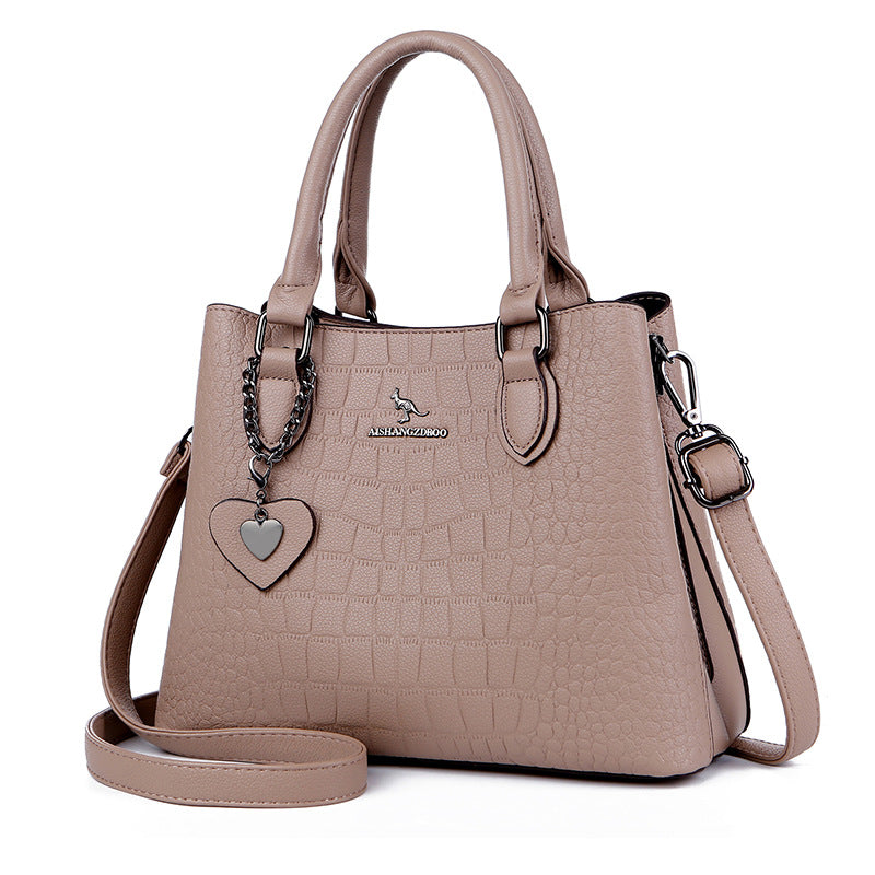 Women's Crocodile Pattern Korean Style Simple Fashion Handbags