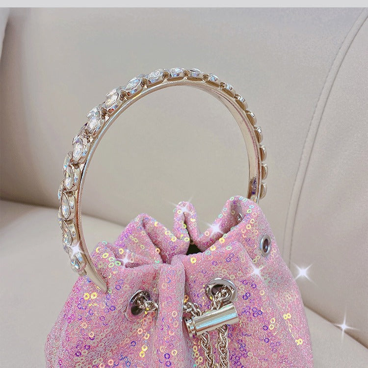Women's Classic Sequin Chain Tassel Dinner Shoulder Bags