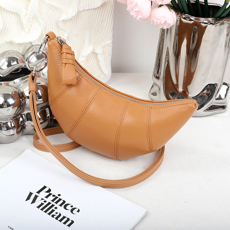 Women's First Layer Cowhide High Texture Mobile Phone Bags