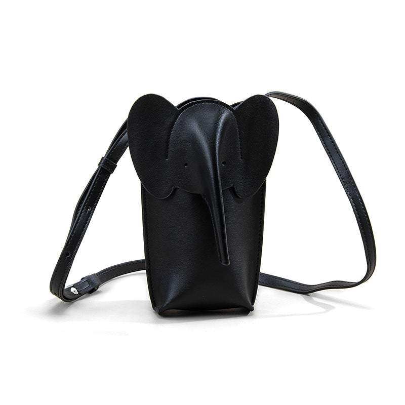 Women's Creative Elephant Mobile Lightweight Leather High Phone Bags