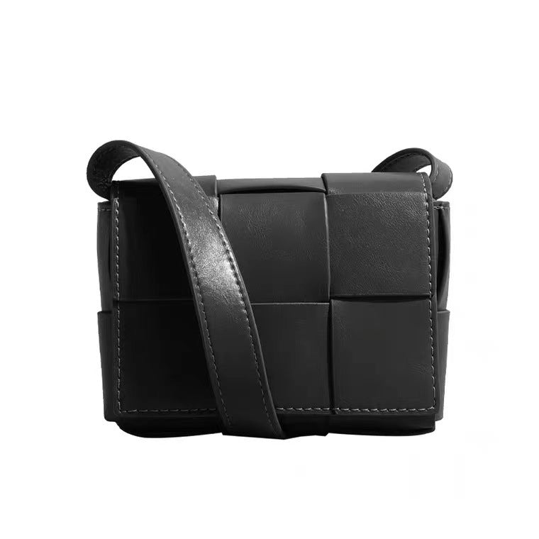 Women's Design Woven Genuine Leather Light Luxury Crossbody Bags