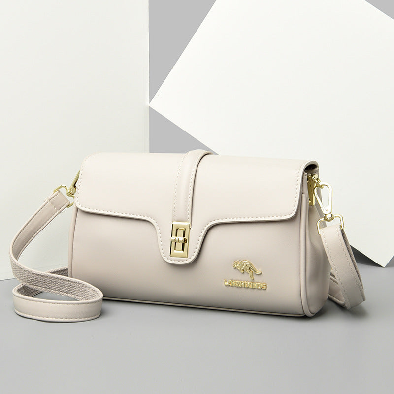Simple Korean Style Soft Leather Flip Bags