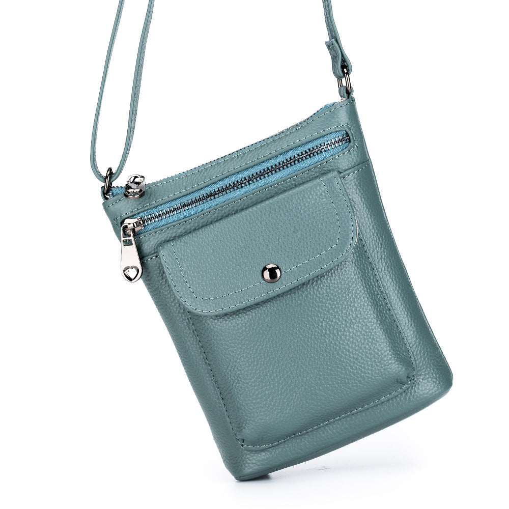 Women's Genuine Leather Large Capacity Mobile First Phone Bags