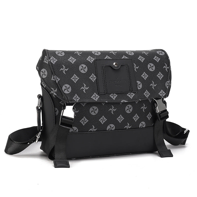 Men's Super Hot Chessboard Plaid Fashion With Men's Shoulder Bags