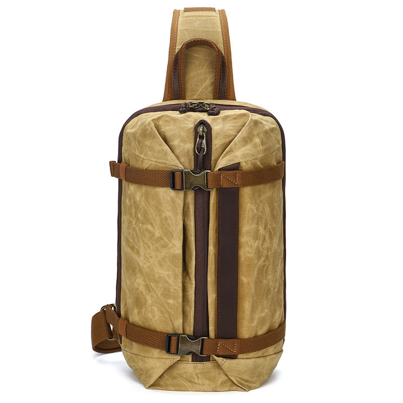 Men's Canvas Retro Large Capacity Fashion Pouch Shoulder Bags