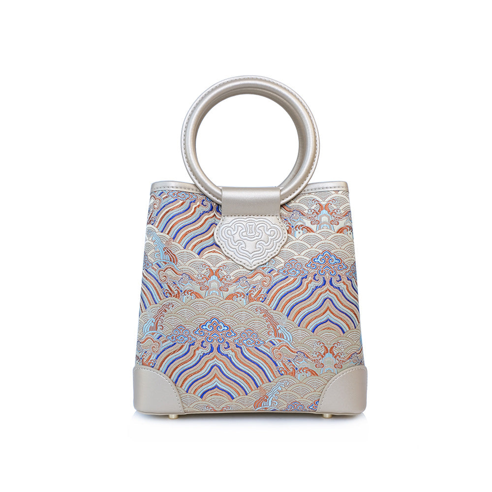 Women's Brocade Vintage Silk Exquisite Texture National Crossbody Bags