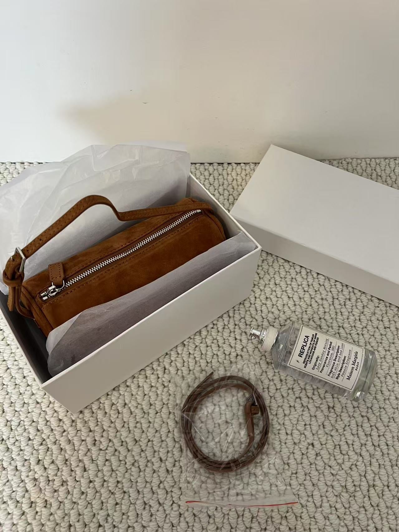 Sheepskin Leather Pen Suede Underarm Genuine Handbags