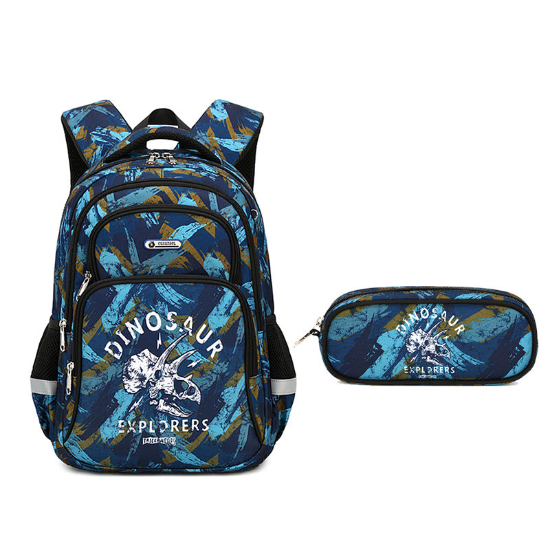 Boys Grade Stylish Lightweight Hu Ji Elementary School Students' Schoolbags