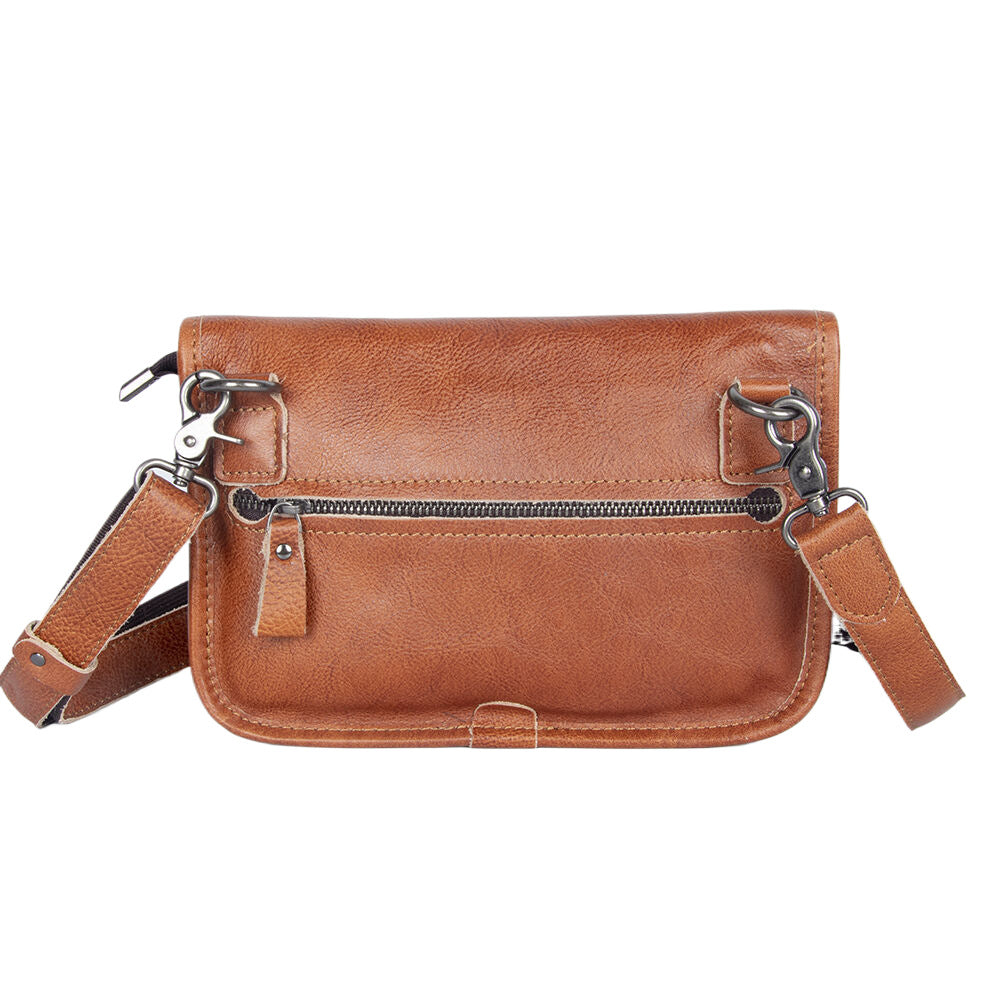 Men's Street Fashion First Layer Cowhide Vegetable Men's Shoulder Bags