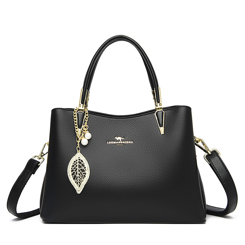Women's Fashionable Simple Mouth Practical Large Capacity Tote Bags