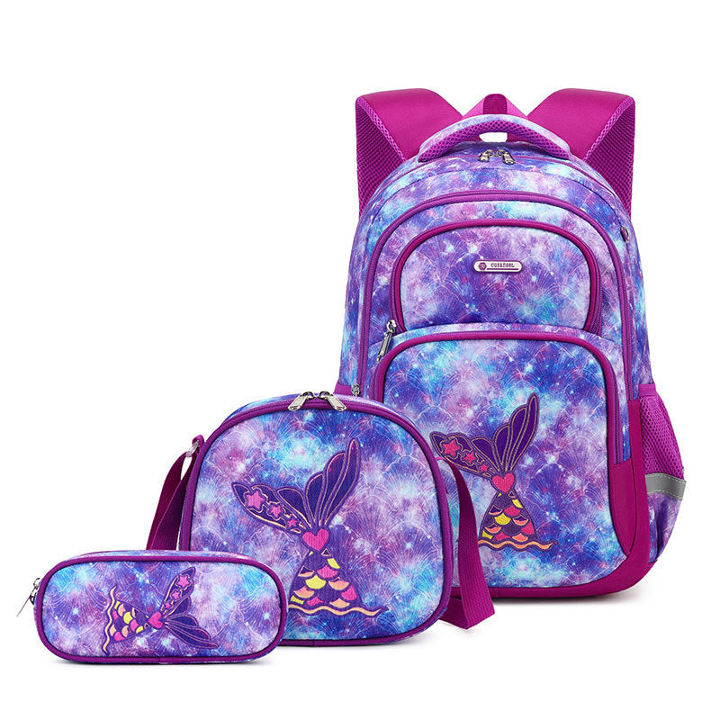 Boys Grade Stylish Lightweight Hu Ji Elementary School Students' Schoolbags