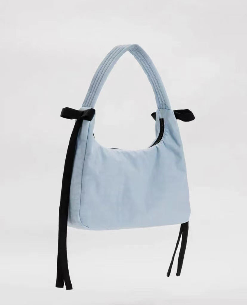 Women's Design Underarm Fashion Trend Sky Blue Handbags