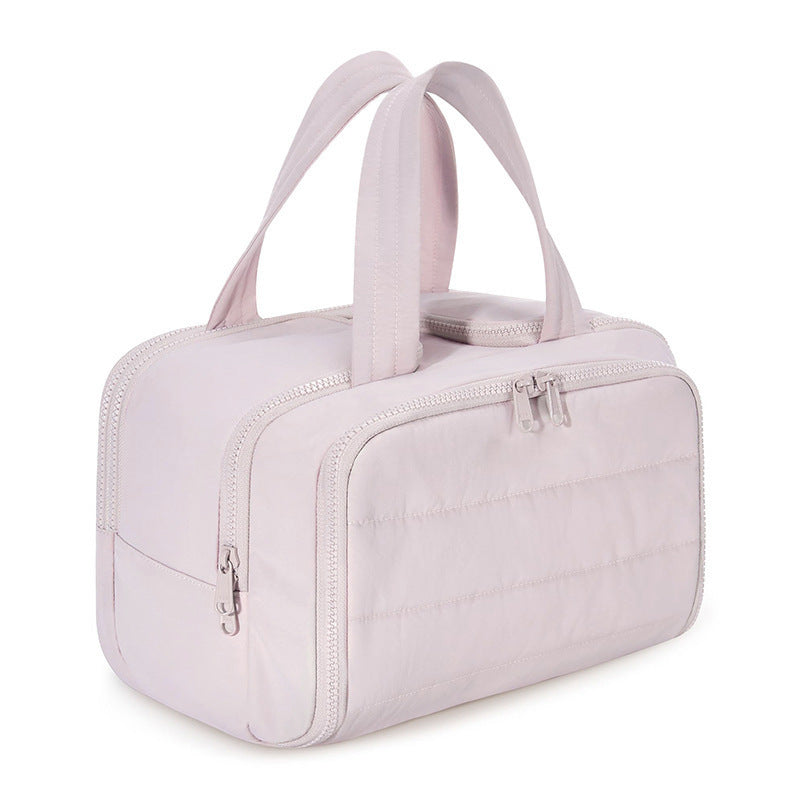 Portable Toiletry Lightweight Wide Opening Fluffy Cosmetic Bags