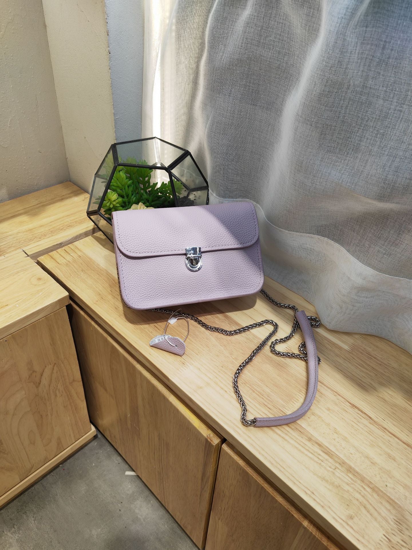 Litchi Pattern Top Layer Cowhide Fashion Personality Shoulder Bags