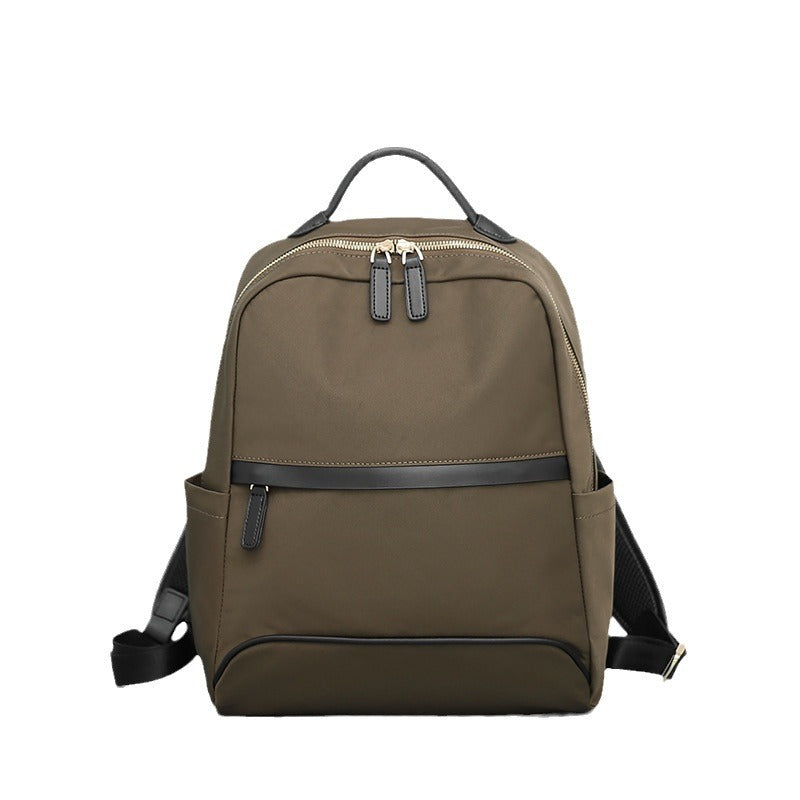 Oxford Cloth With Cowhide Large Capacity Backpacks