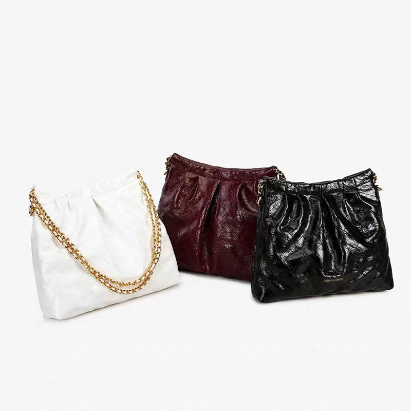 Women's Fashionable Large Capacity Chain Light Luxury Tote Bags