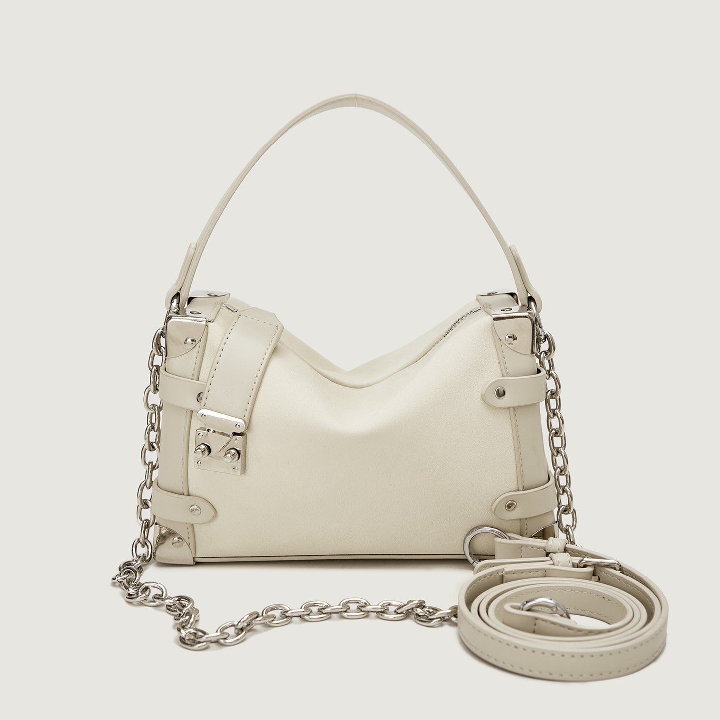 Women's Capacity Soft Leather Classic Style Chain Small Square Bags
