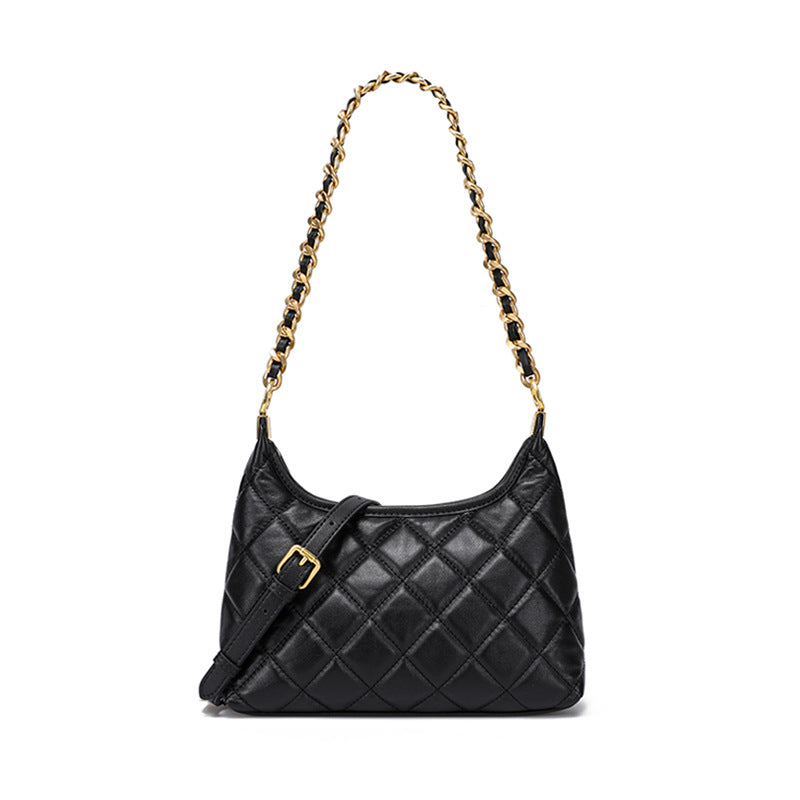 Women's Style Chain Genuine Leather Niche Temperament Bags