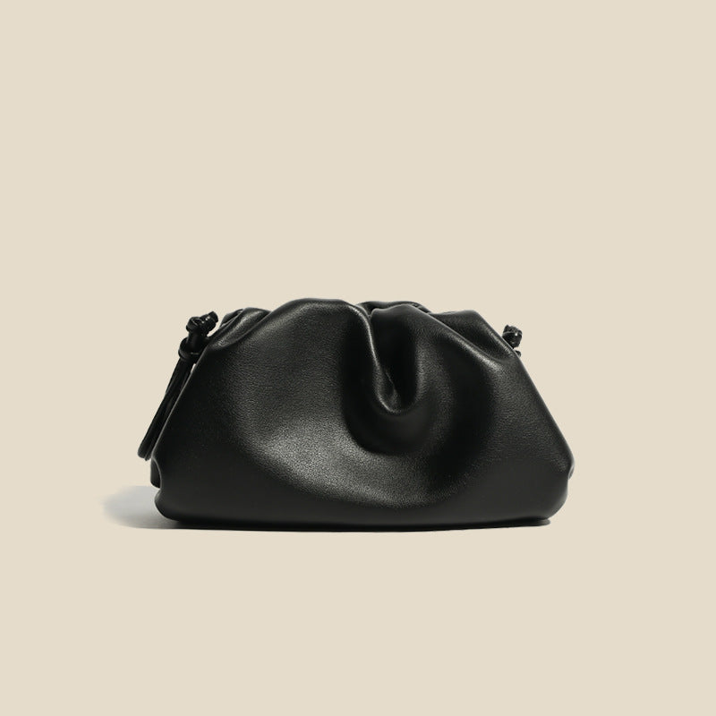 Women's Cloud Solid Color Soft Full Grain Crossbody Bags