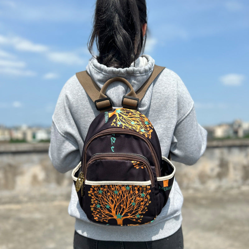 Women's Korean Style Fashion Cool Printed Polyester Backpacks