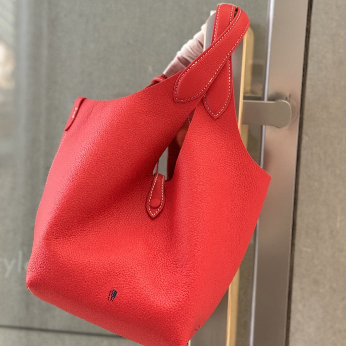 Women's Money Style Large Capacity First Layer Bucket Bags