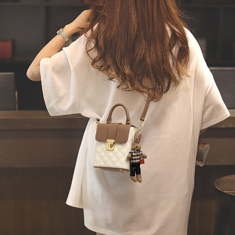 Women's Cell Leather Pocket High-grade Mini Small Square Bags