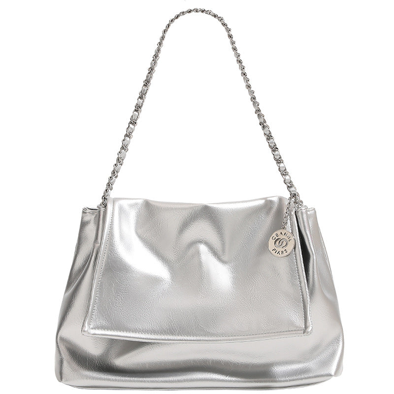 Women's Sier Niche Chain Versatile Large Capacity Bags