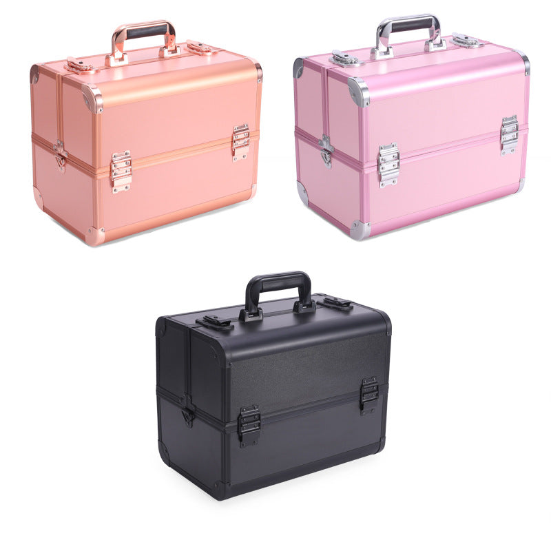 Portable Large Capacity Makeup Manicure Wedding Cosmetic Cases